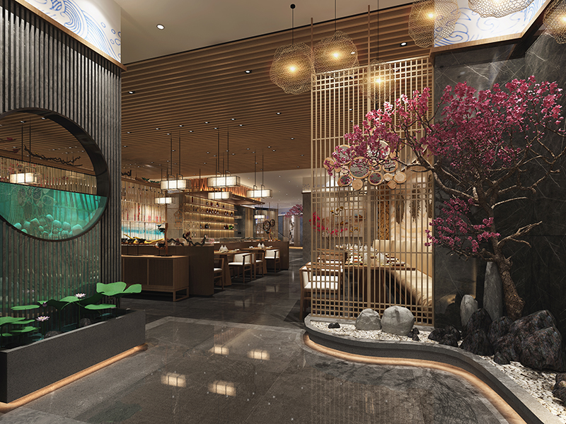 现代时尚 日式田园风的餐厅空间设计